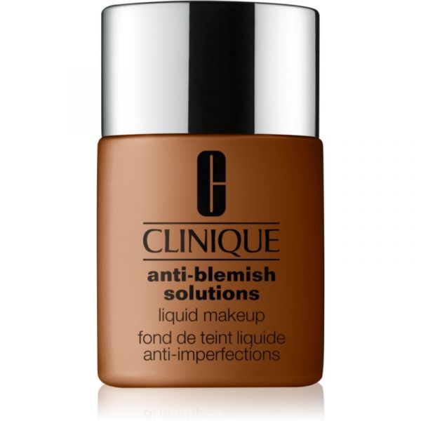 Clinique Anti-blemish Solutions(tm) Liquid Makeup Base Corretora de Imperfeições para Pele Oleosa Propensa a Acne Tom Wn 122 Clove 30ml