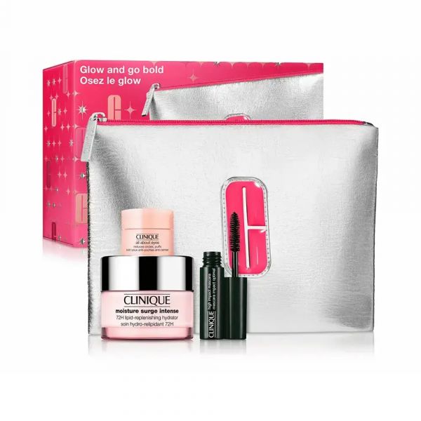 Clinique Moisture Surge Intense 72H Lipid-Replenishing Hydrator 50ml + All About Eyes 5ml + High Impact Máscara 3.5ml Coffret