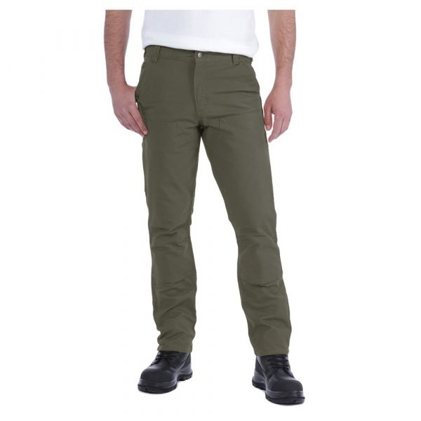 Carhartt Stretch Duck Dungaree Double Front Straight Fit Pants Verde 31 / 30