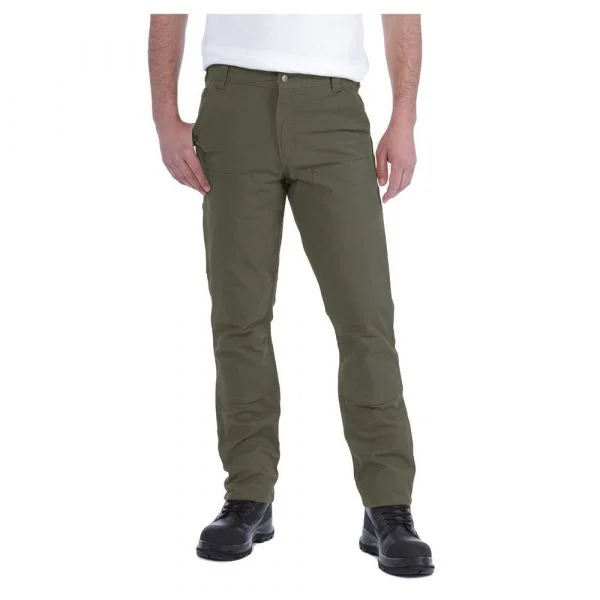 Carhartt Stretch Duck Dungaree Double Front Straight Fit Pants Verde 31 / 32