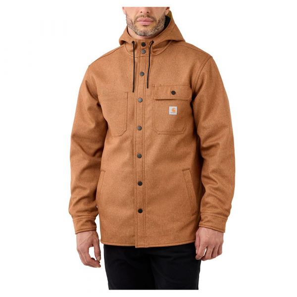 Carhartt Wind&rain Bonded Jacket Castanho S