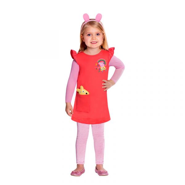 Amscan Disfarce Vestido Porquinha Peppa 2-3 Anos