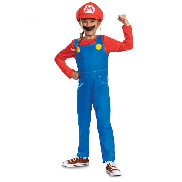 Disguise Fato Elegante Super Mario 3-4 Anos