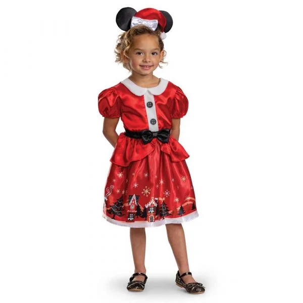 Disguise Fato Clássico De Minnie Mouse De Natal Para Criança 5-6 Anos Multicolor