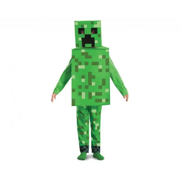 Disguise Fato Minecraft Creeper 4-6 Anos