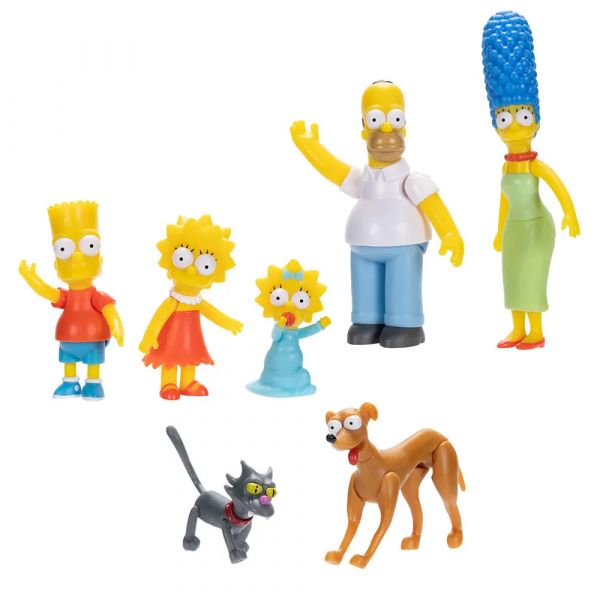 Jakks Pacific Os Simpsons - Família Simpsons 6cm