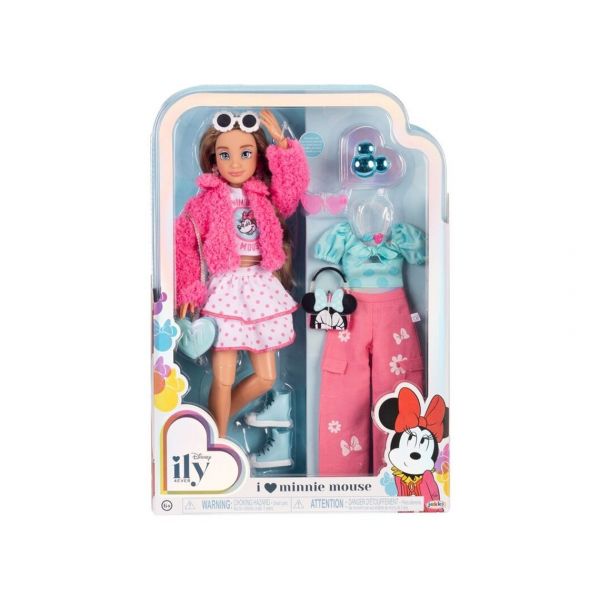 Jakks Pacific Boneca Fashion Doll Minnie Disney ily 4Ever 28cm