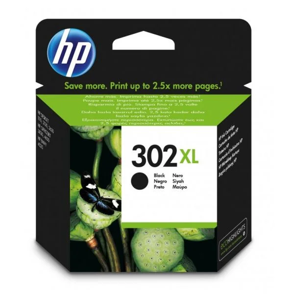 Tinteiro HP 302XL Preto - F6U68AE