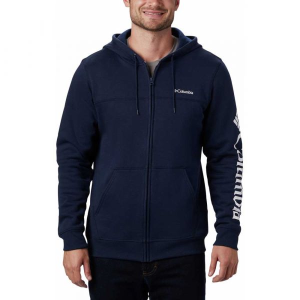 Columbia Logo Hoodie Azul S Homem
