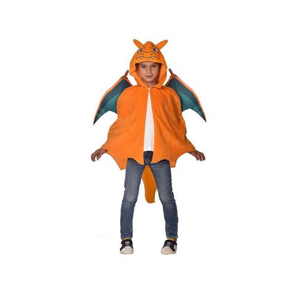 Liragram Charizard Cape Kids Disfarce Laranja 8-12 Anos