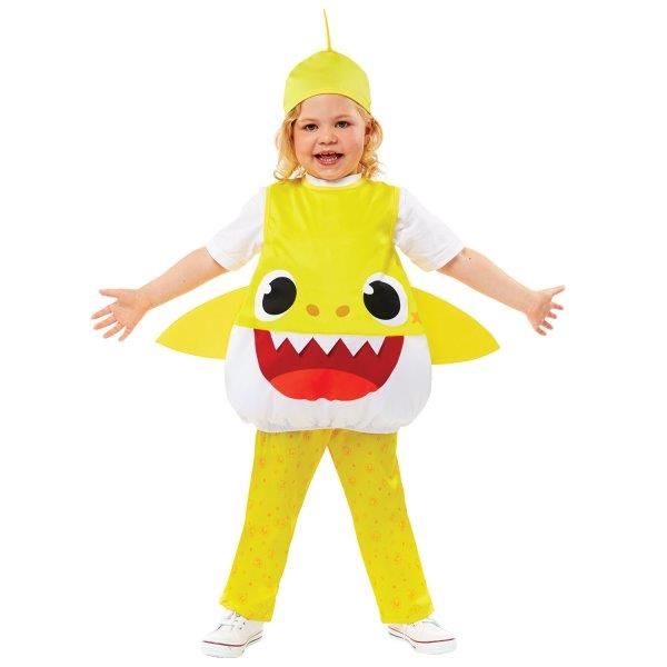 Amscan Fato de Carnaval Baby Shark Amarelo 2-3 Anos