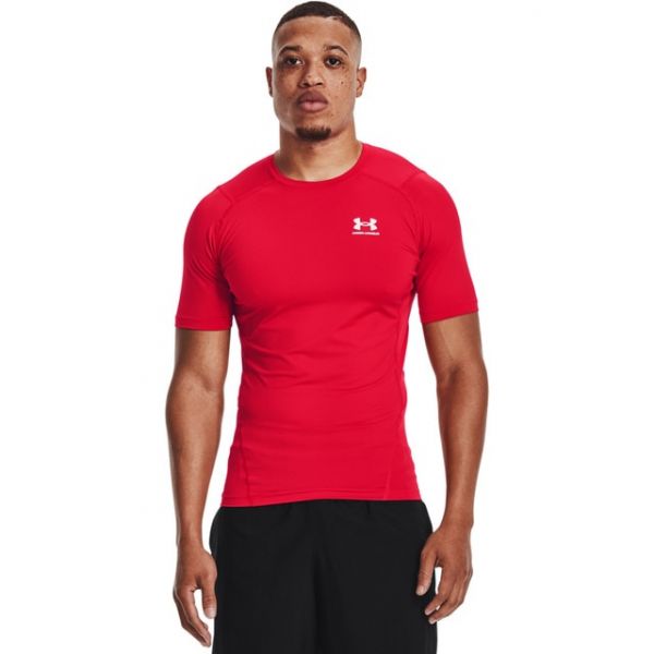 Under Armour T-shirt Under Ua Hg Armour Comp Ss-red 1361518-600 M Vermelho