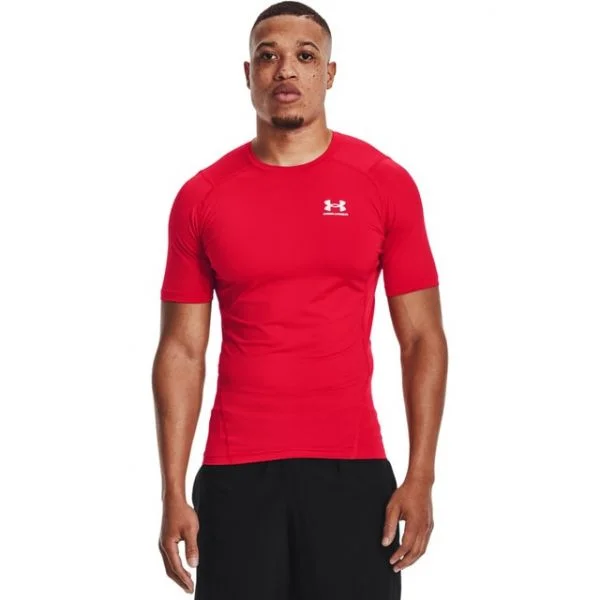 Under Armour T-shirt Under Ua Hg Armour Comp Ss-red 1361518-600 S Vermelho