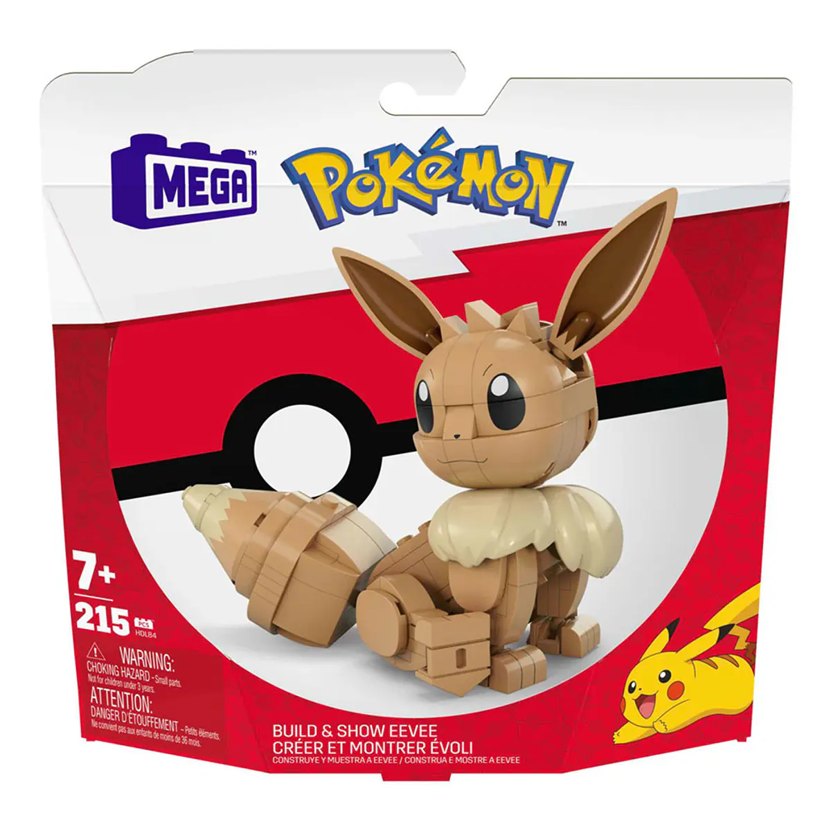 Mega Construx Pokémon Build & Show Eevee Construction Toy 215 Peças