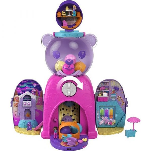Mattel Games Ursinho de Pelúcia Polly Pocket Automacik Supersurprises Hjg28 Purple