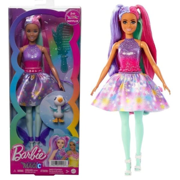 BARBIE MAGIC CABELO COLORIDO C/ MASCOTE
