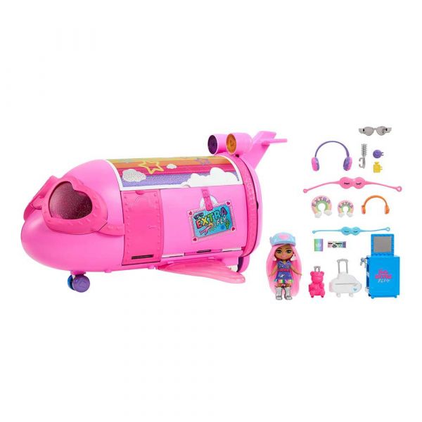Barbie Xtra Fly Jet Rosa