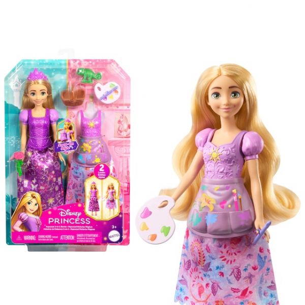 Mattel Boneca Rapunzel Histórias Mágicas 2 em 1 Picnic and Art