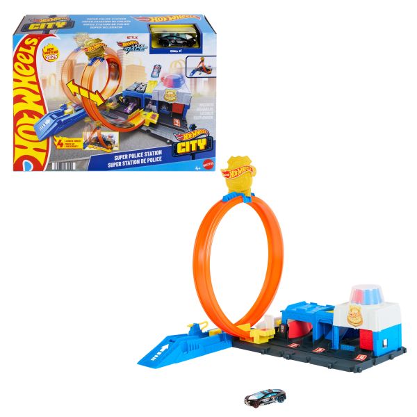 Mattel Pista de Carros Hot Wheels City Super Polícia JBM71