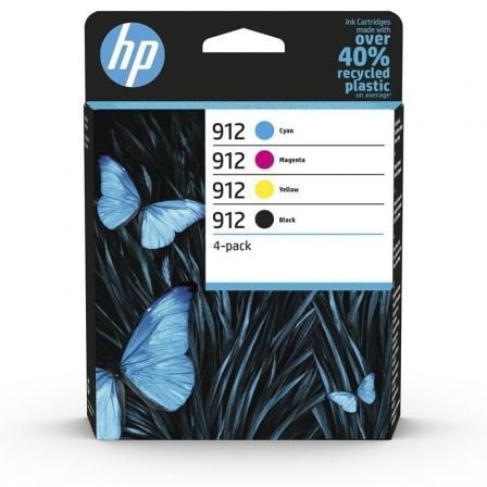 Tinteiro Original HP nº912 Multipack / Preto / Magenta / Ciano / Amarelo