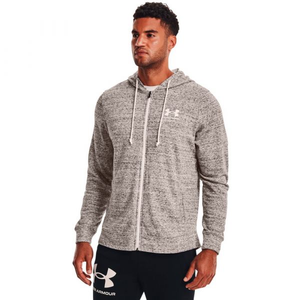 Under Armour Rival Terry Lc Full Zip Sweatshirt Cinzento XS Homem