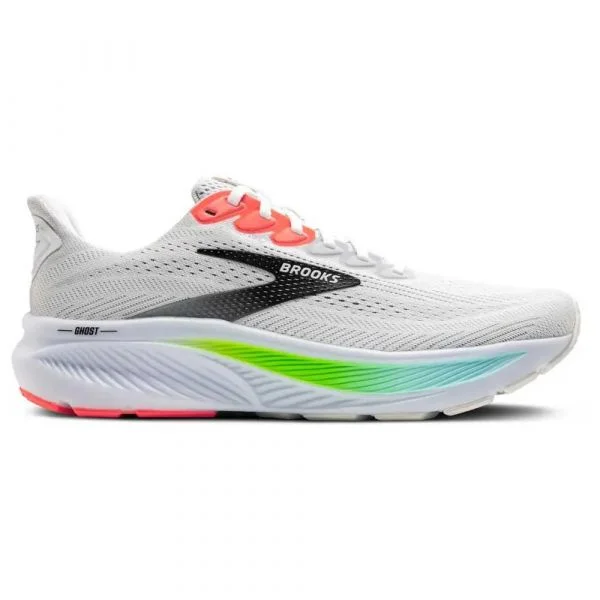 Brooks Sapatilhas de Running Ghost 17 White / Pink Clay / Gecko 42 1/2