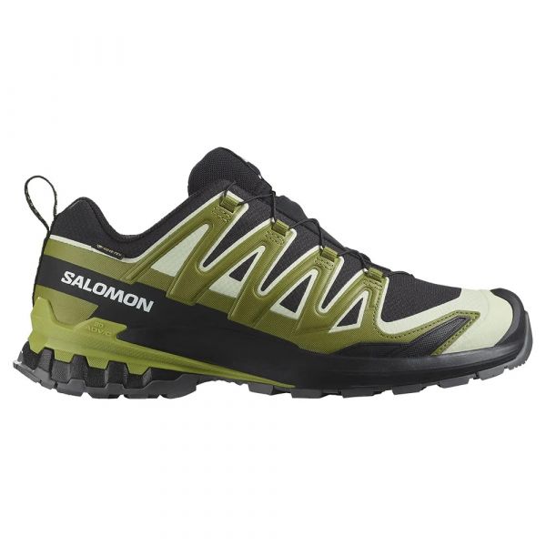 Salomon Sapatilhas de Trail Running Xa Pro 3d V9 Goretex Black / Lime Cream / Dark Citron 46 2/3
