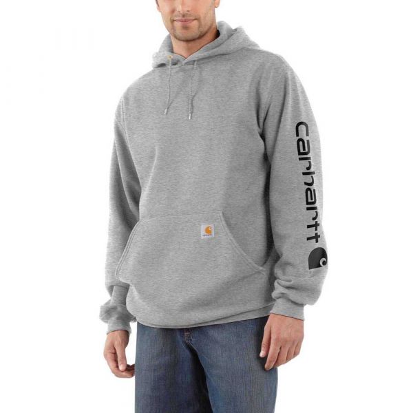 Carhartt Logo Graphic Loose Fit Hoodie Cinzento M