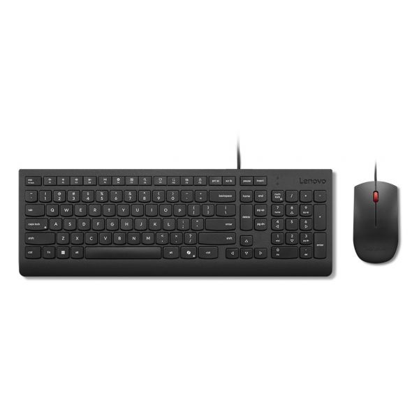 Teclado Lenovo Essential Combo Rato USB Português 163 Preto