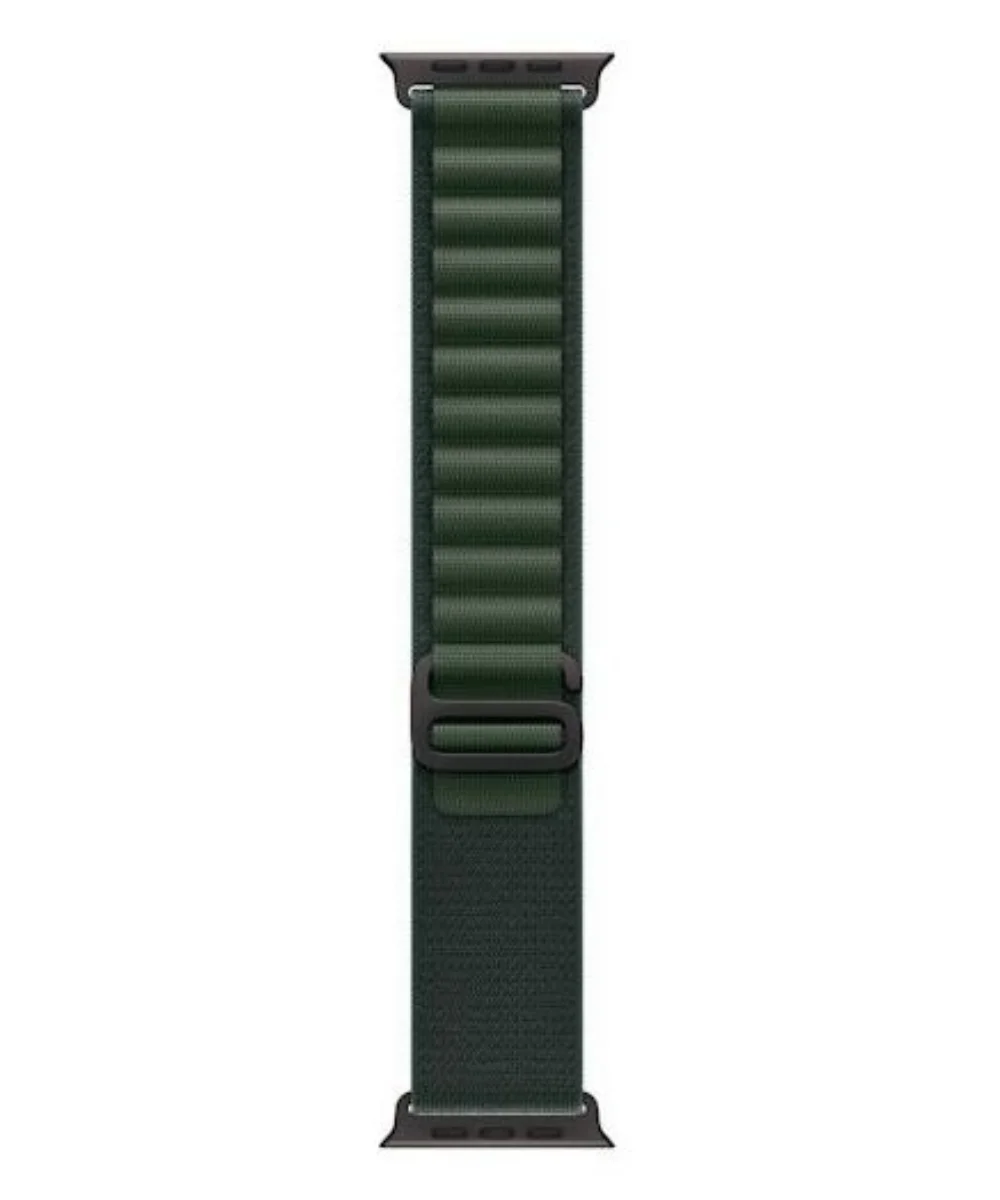 Apple Bracelete Loop Alpine para Apple Watch Ultra 49mm Dark Green/Black Titanium – Medium