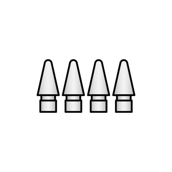 Apple Pontas para Apple Pencil (Pack 4 Unidades) - Transparente - MX763ZM/A