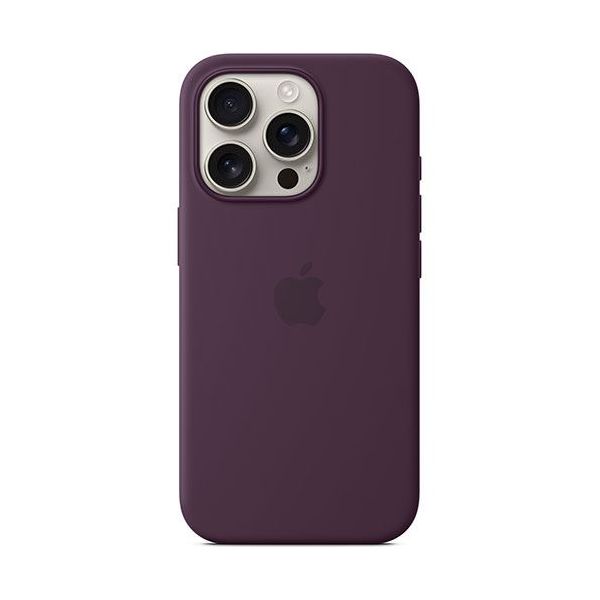Apple Capa Silicone com MagSafe para iPhone 16 Pro Plum