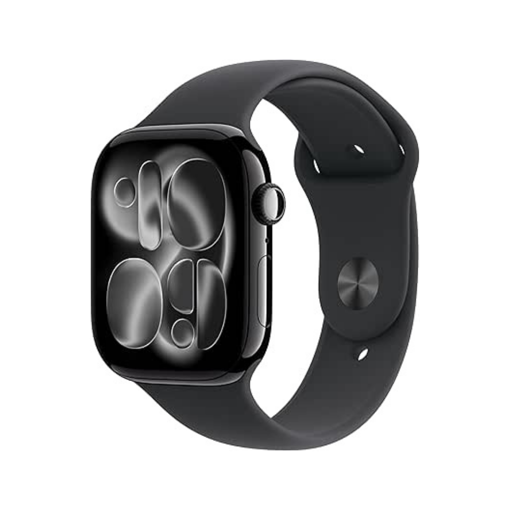 Apple Watch Series 11 GPS 46mm Alumínio Preto Brilhante c/ Bracelete Desportiva Preto M/L