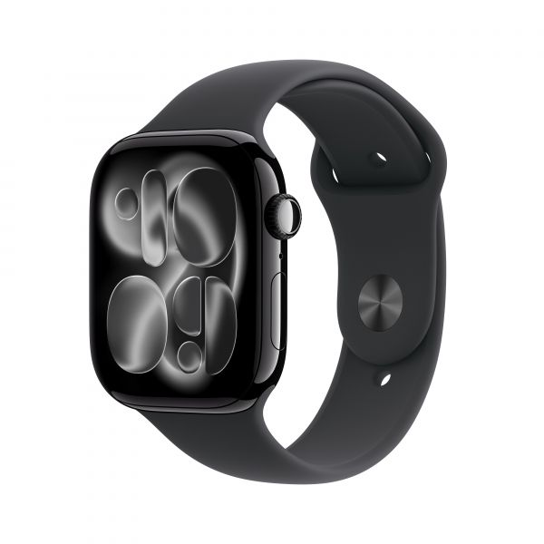 Apple Watch Series 11 GPS + Cellular 46mm Alumínio Preto Brilhante c/ Bracelete Desportiva Preto S/M