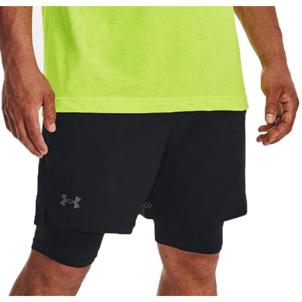 Under Armour Calções Vanish Woven 2In1 Short Schwarz F002 1373764-002 XL Preto