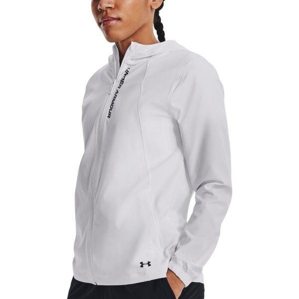 Under Armour Casaco com Capuz Ua Outrun The Storm Jkt-wht 1377043-100 XS Branco