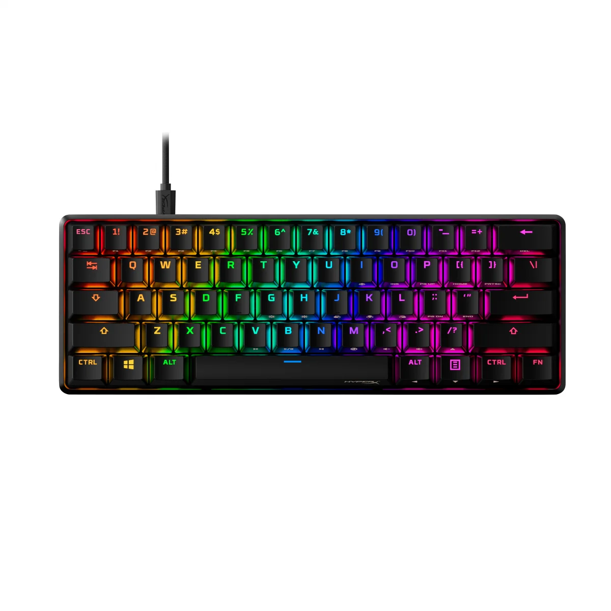 TECLADO MEC�NICO HYPERX ALLOY ORIGINS 60 RGB GAMING US RED SWITCHES 4P5N4AA