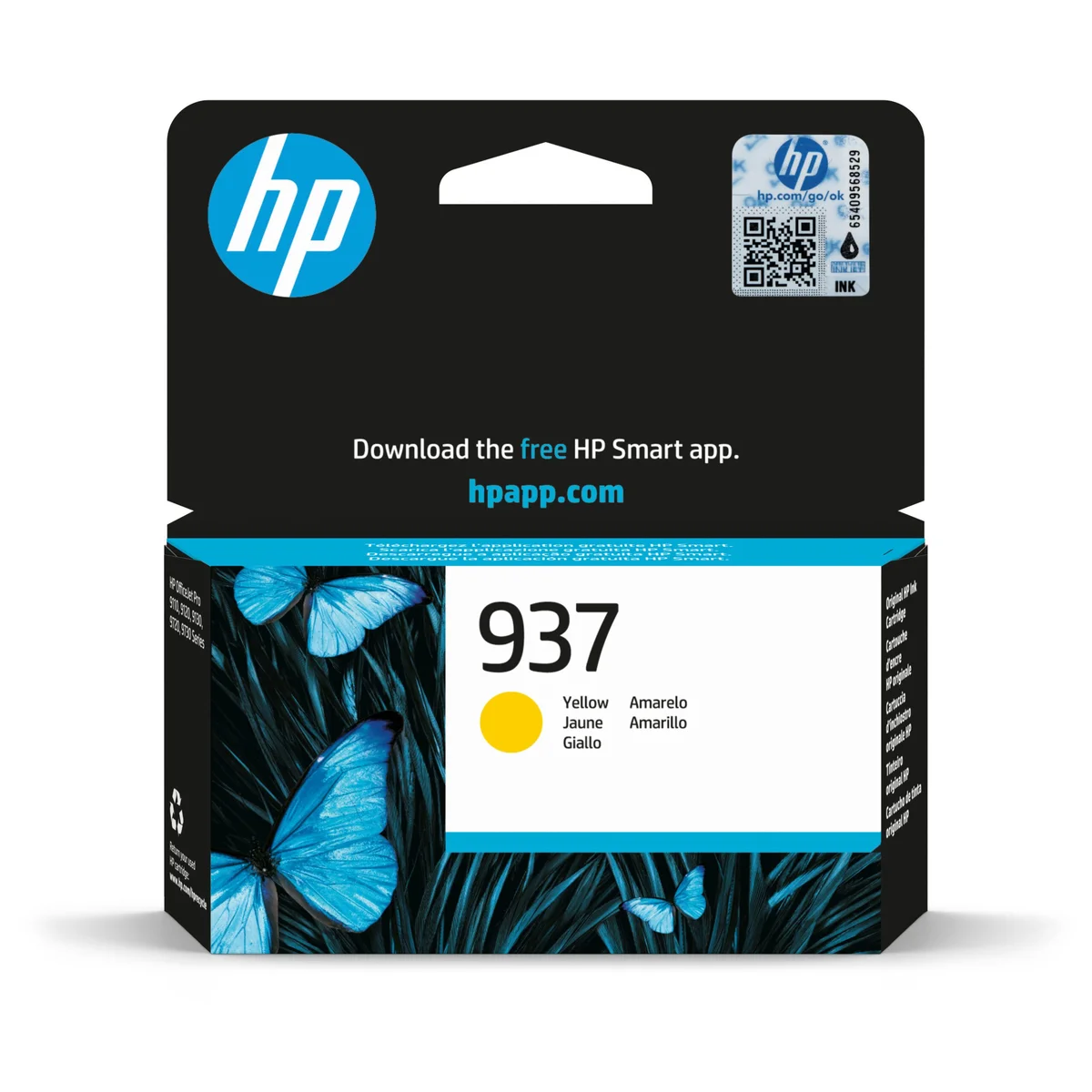 HP 937 Amarelo Tinteiro Original – 4S6W4NE