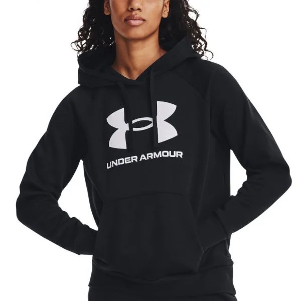 Under Armour Sweatshirt com Capuz Rival Fleece Big Logo Hdy-blk 1379501-001 Xxl Preto