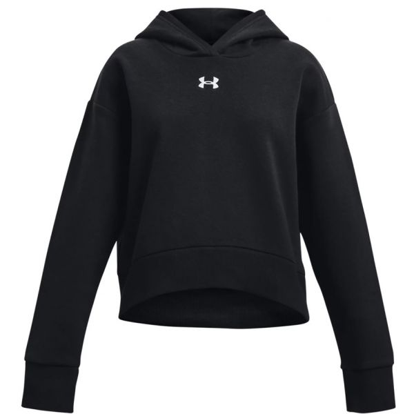 Under Armour Sweatshirt com Capuz Rival Fleece Crop Hoodie-blk 1379517-001 Ymd Preto