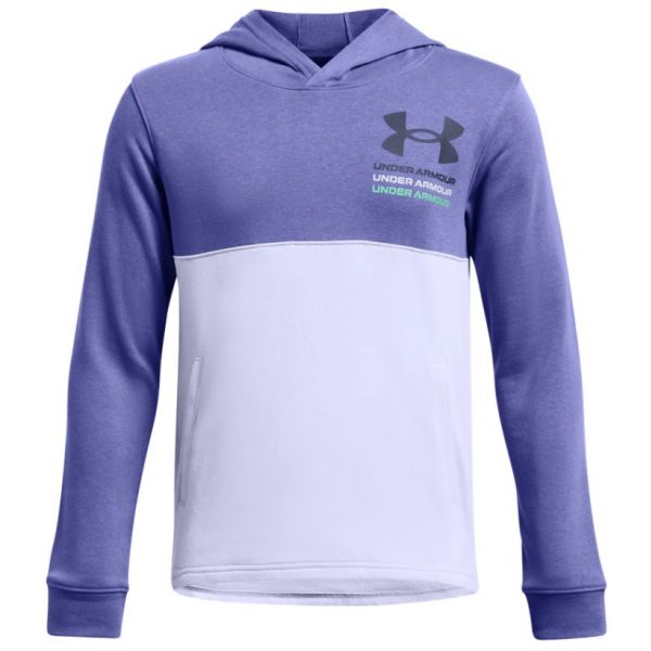 Under Armour Sweatshirt com Capuz Boys Rival Terry Hoodie-ppl 1383132-561 Ymd Azul
