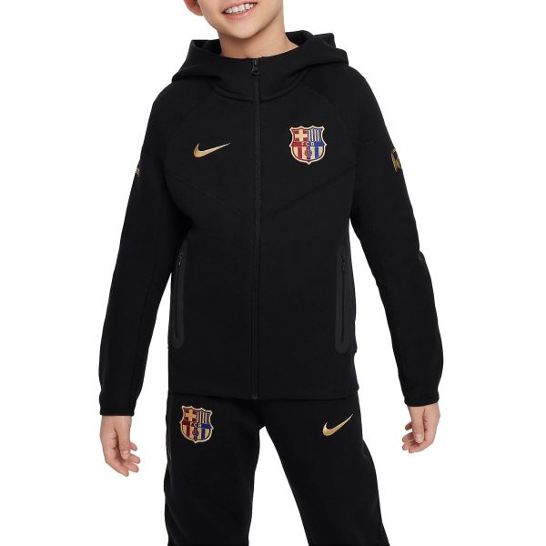 Nike Sweatshirt com Capuz Fcb B Nsw Tech Flc Fz fn8500-011 S (128-137 cm) Preto