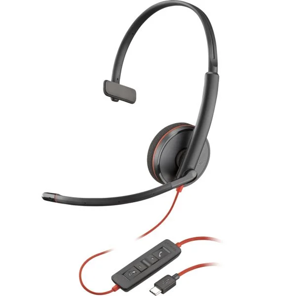 HP Poly Headset Mono BW 3210 USB-C + USB-C/A