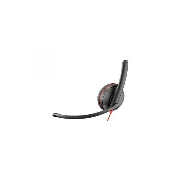 Poly Blackwire 3225 com USB-C, Plug 3.5 mm e Adaptador USB-C/A
