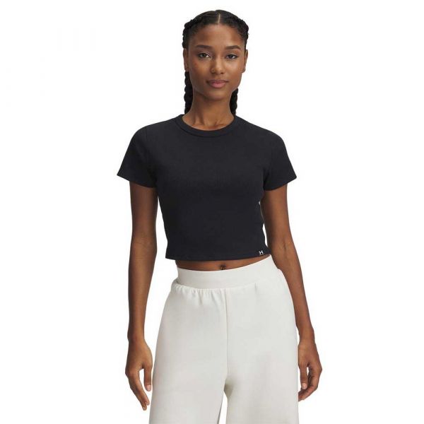 Under Armour T-shirt Rival Rib Baby Tee 6000264-001 M Preto