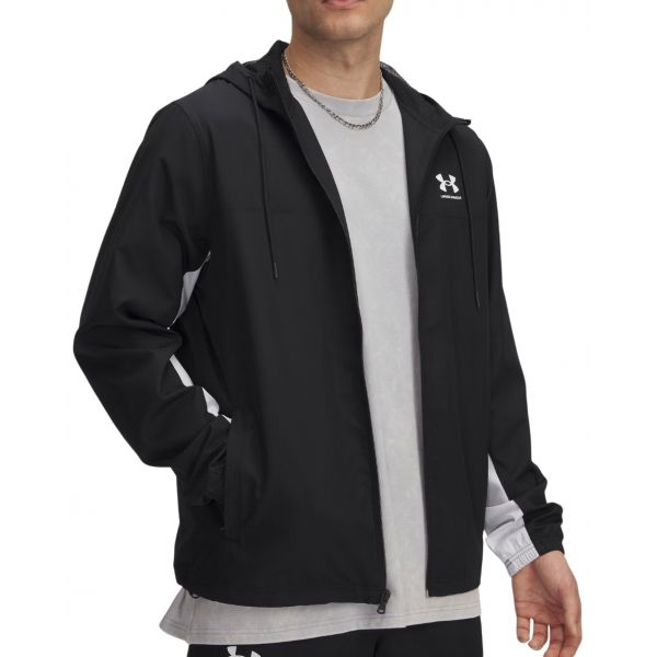 Under Armour Casaco com Capuz Ua Rival Wvn Windbreaker 1390149-001 S Preto