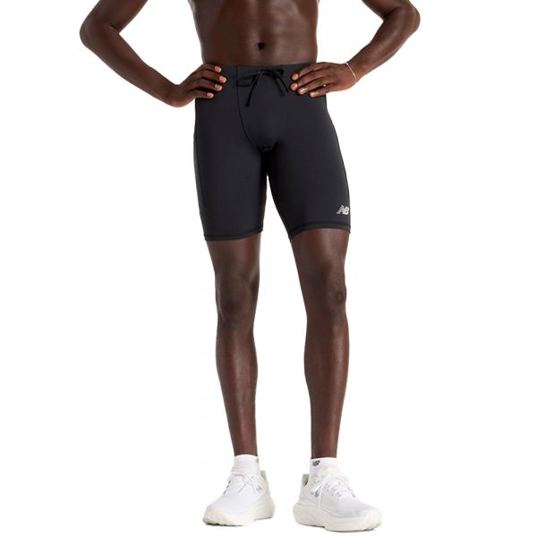New Balance Calções Sleek Pocket Half Tight 9" ms51271-bk XL Preto