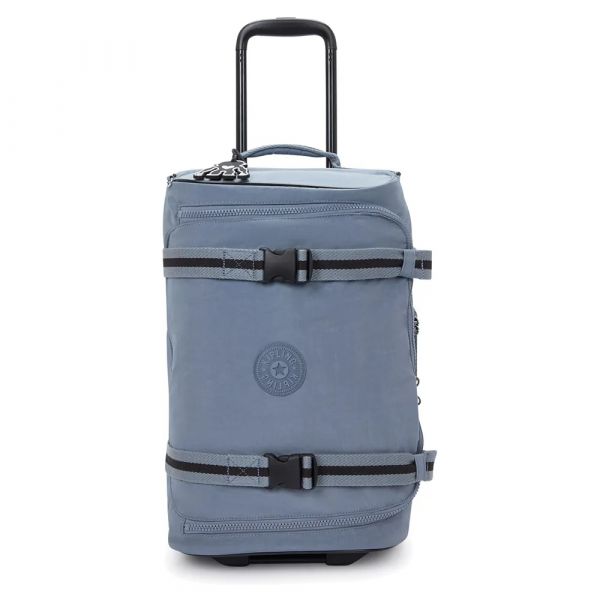 Kipling Mala Com Rodinhas Aviana S 39l Blue Stone One Size