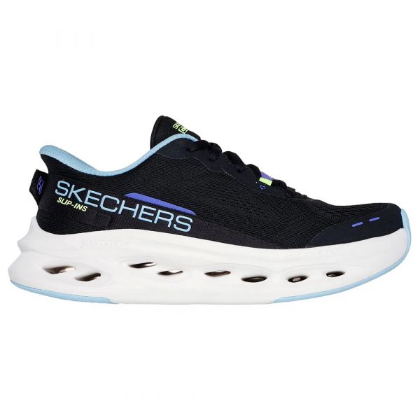 Skechers Sapatilhas de Running Max Cushioning Glide Step Black Textile / Blue Trim 39