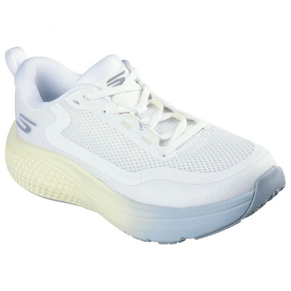 Skechers Sapatilhas de Running Go Supersonic Max White Textile / Light Blue / Yellow Trim 39